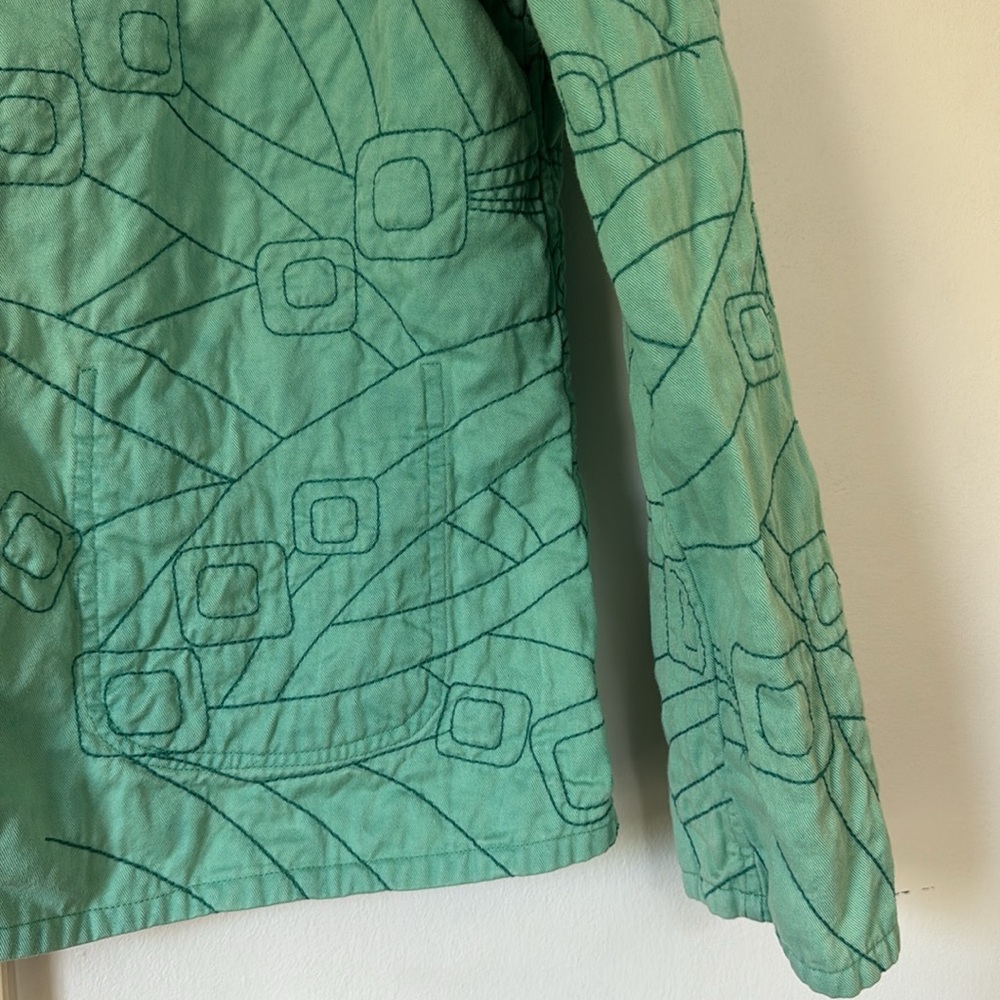 Reversible printed cotton jacket - Picture 6 of 7